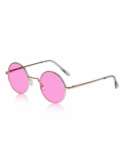 Sunny Pro Retro Round Sunglasses Small Colored Lens Hippie John Lennon Glasses