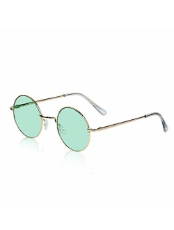 Sunny Pro Retro Round Sunglasses Small Colored Lens Hippie John Lennon Glasses