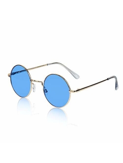 Sunny Pro Retro Round Sunglasses Small Colored Lens Hippie John Lennon Glasses