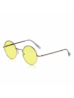 Sunny Pro Retro Round Sunglasses Small Colored Lens Hippie John Lennon Glasses