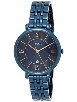 Women's Quartz Stainless Steel Casual Watch, Color:Blue (Model: ES4094)