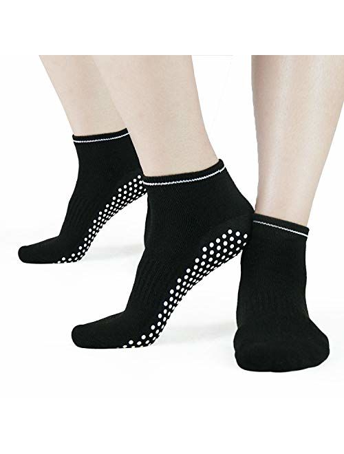 Sticky Grippers Non Skid Socks ELUTONG 2/4 Pack Floors Slip Socks For/Men/Women