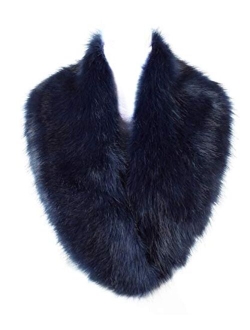 Lucky Leaf Women Winter Faux Fur Ornate Scarf Wrap Collar Shrug for Cocktail Reception Party