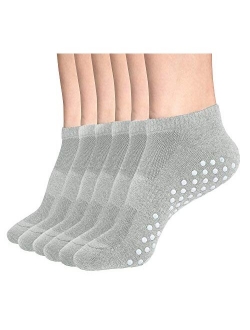 Womens & Mens Low Cut Socks,DIBAOLONG 6-Pair Ankle No Show Athletic Short Cotton Socks