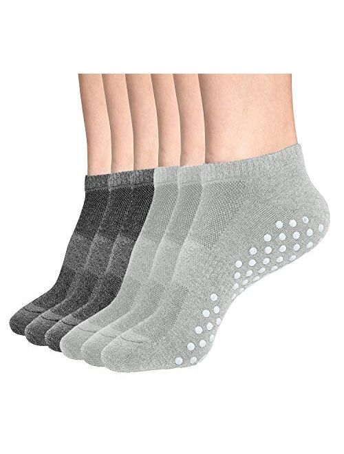 Womens & Mens Low Cut Socks,DIBAOLONG 6-Pair Ankle No Show Athletic Short Cotton Socks