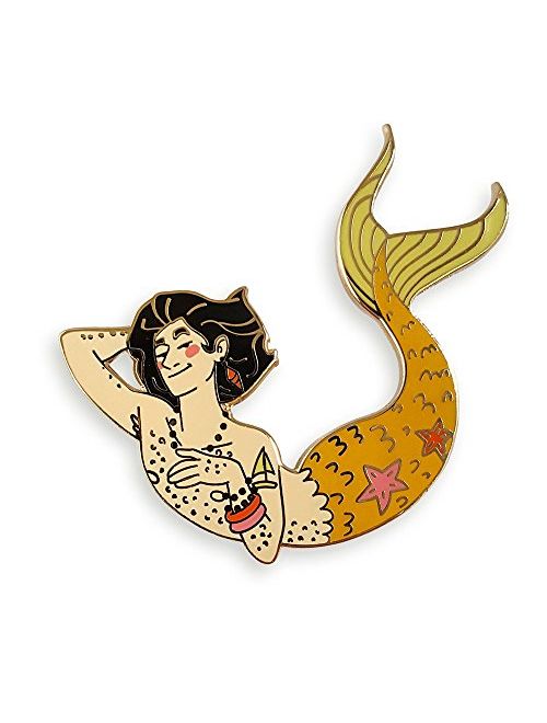 Pinsanity Merman Enamel Lapel Pin