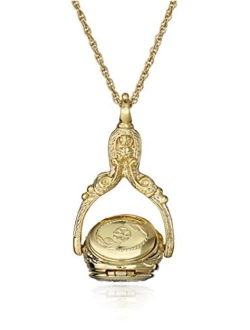 Rotating Trio Locket Necklace, 30"