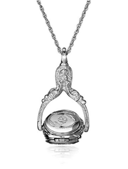 Rotating Trio Locket Necklace, 30"