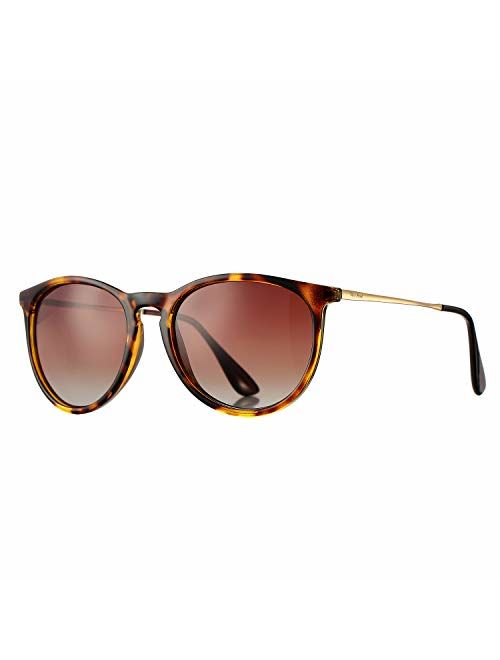 Polarized Sunglasses for Women Classic Round Style 100% UV Protection