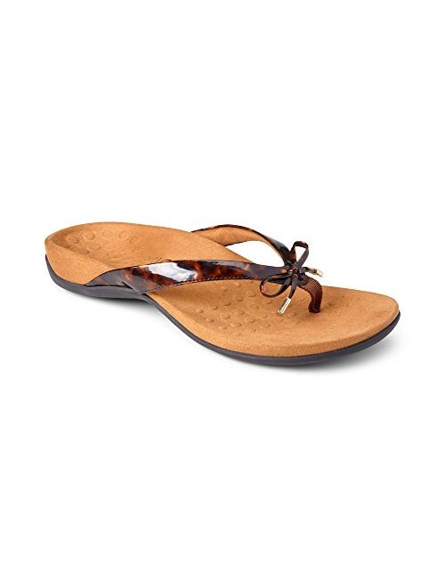 Vionic Women's Rest Bella Toe Post Sandal- Supportive Ladies Orthotic Sandals that include Three Zone Comfort with Arch Support- Flip Flop