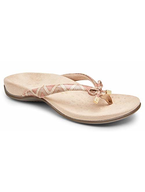 Vionic Women's Rest Bella Toe Post Sandal- Supportive Ladies Orthotic Sandals that include Three Zone Comfort with Arch Support- Flip Flop