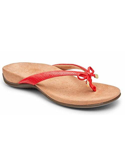 Vionic Women's Rest Bella Toe Post Sandal- Supportive Ladies Orthotic Sandals that include Three Zone Comfort with Arch Support- Flip Flop