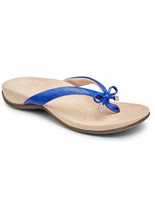 Vionic Women's Rest Bella Toe Post Sandal- Supportive Ladies Orthotic Sandals that include Three Zone Comfort with Arch Support- Flip Flop