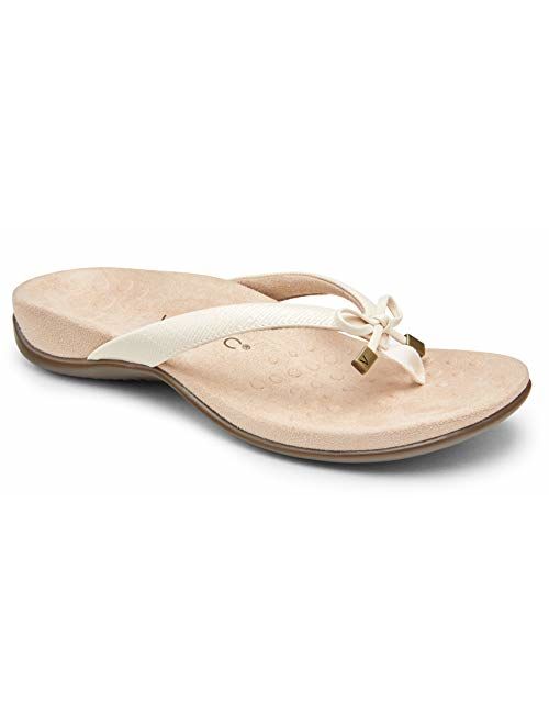 Vionic Women's Rest Bella Toe Post Sandal- Supportive Ladies Orthotic Sandals that include Three Zone Comfort with Arch Support- Flip Flop