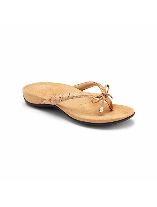 Vionic Women's Rest Bella Toe Post Sandal- Supportive Ladies Orthotic Sandals that include Three Zone Comfort with Arch Support- Flip Flop