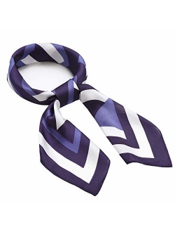 NaSoPerfect 27 inch Silk Feeling Scarf Square Satin Head Scarf Fashion Neck Scarfs for Women