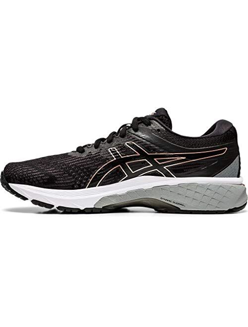 ASICS Women's GT-2000 8 Shoes, 8.5M, Piedmont Grey/White