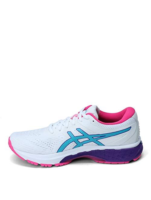 ASICS Women's GT-2000 8 Shoes, 8.5M, Piedmont Grey/White