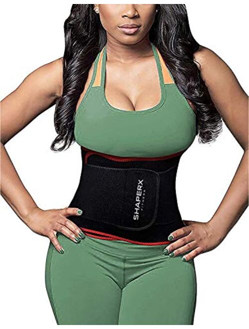 SHAPERX Waist Trimmer Belt - Waist Eraser Sauna Sweat Band Trainer for Weight Loss