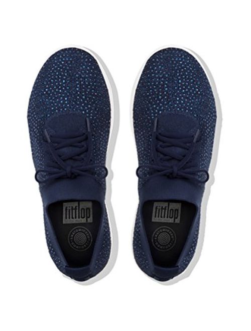 FitFlop Women's F-Sporty Uberknit Sneakers-Crystal Trainers