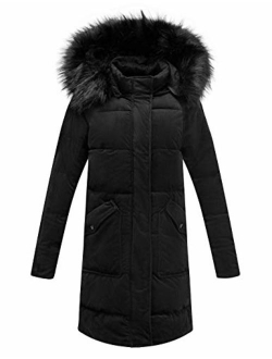 Bellivera Puffer Jacket Women,Lightweight Padding Bubble Hooded Coat with Fur Collar Warmth Outerwear for Spring Fall Winter