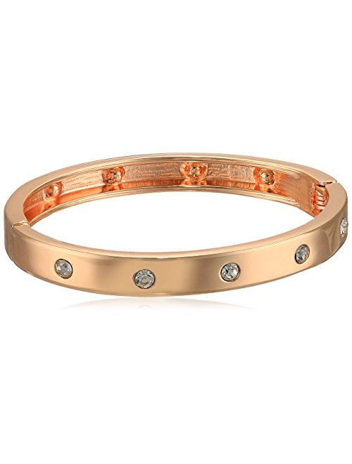 Guess Narrow Hinge with Crystal Bangle Bracelet