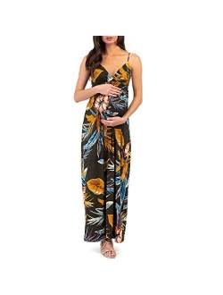 Women's Wrap Ruched Maternity Dress