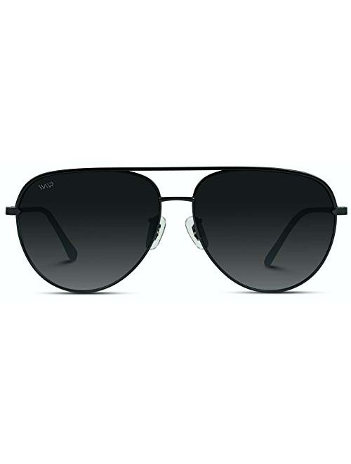 WearMe Pro - Oversized Flat Lens Fashion Designer Inspired Aviator Sunglasses