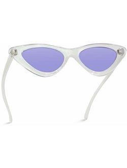 WearMe Pro - Retro Vintage Tinted Lens Cat Eye Sunglasses