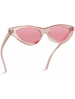 WearMe Pro - Retro Vintage Tinted Lens Cat Eye Sunglasses