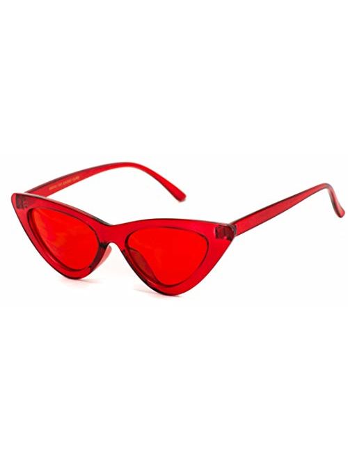 WearMe Pro - Retro Vintage Tinted Lens Cat Eye Sunglasses