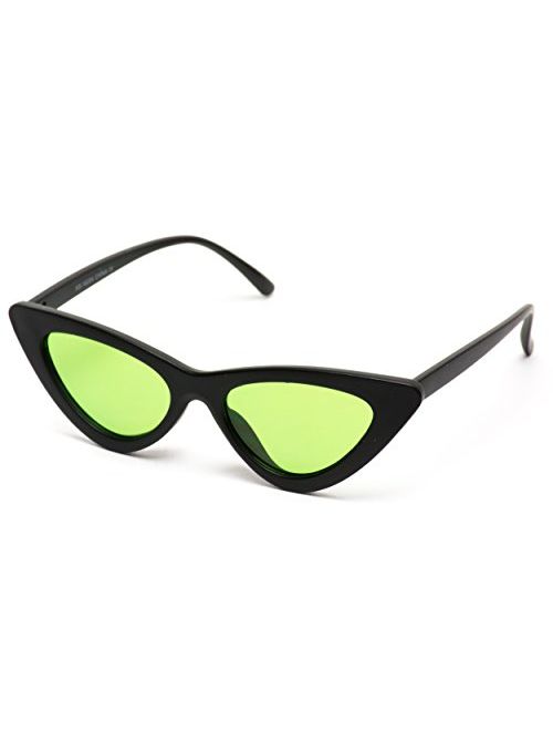 WearMe Pro - Retro Vintage Tinted Lens Cat Eye Sunglasses