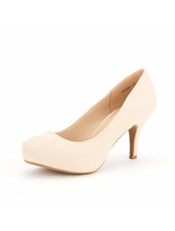 Tiffany Women's New Classic Elegant Low Stiletto Heel Dress Pumps Shoes