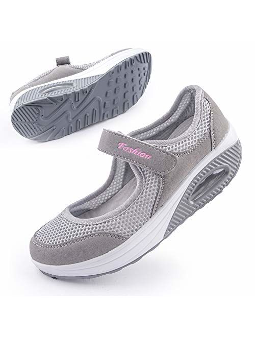 Women's Comfortable Working Nurse Shoes Non-Slip Adjustable Breathable Walking Buffer Fitness Casual Nursing Orthotic Lightweight Shoes Arthritis, Diabetes Heel Pain, Foo