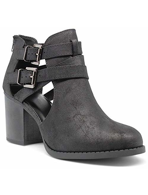 Marco Republic Dublin Womens Chunky Block Stacked Heels Pumps Ankle Booties Boots