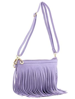 Small Fringe Crossbody Bag with Wrist Strap