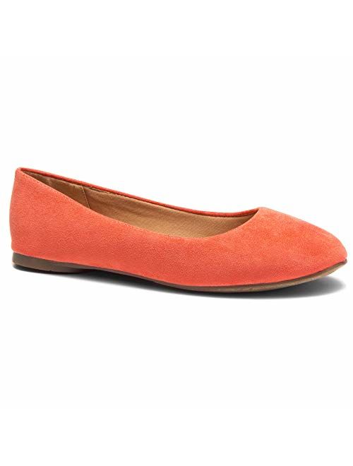 Herstyle Ever Memory Women's Classic Flats Memory Foam Cushioned Soft Daily Slip-on Casual Shoes Round Toe Ballerina Walking Flats Shoes