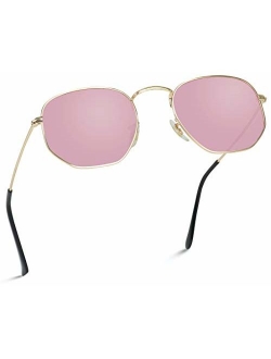 WearMe Pro - Geometric Round Gold Frame Retro Sunglasses