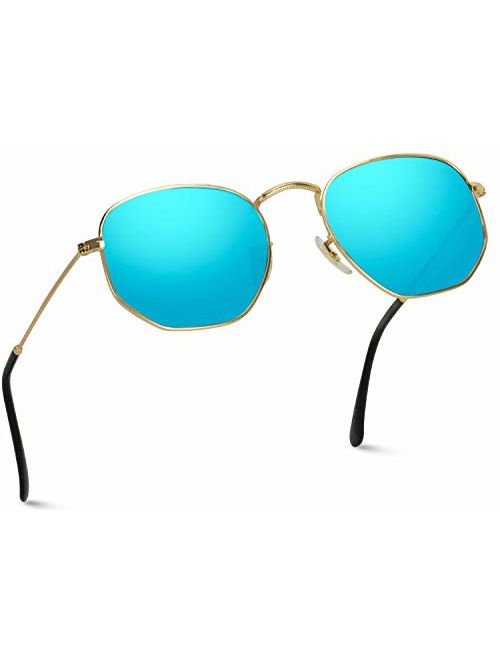 WearMe Pro - Geometric Round Gold Frame Retro Sunglasses