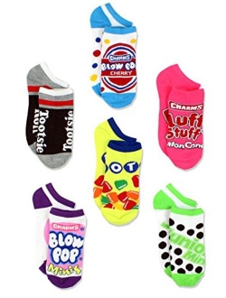 Topps Charms Candy Tootsie Roll Womens 6 pack Socks (Teen/Adult)