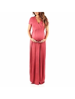 Women's Maternity Short Sleeve Dress - Made in USA