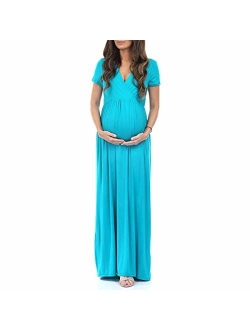 Women's Maternity Short Sleeve Dress - Made in USA