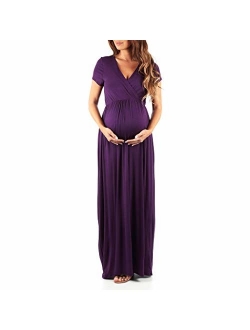 Women's Maternity Short Sleeve Dress - Made in USA