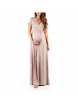 Women's Maternity Short Sleeve Dress - Made in USA