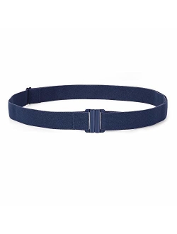 No Show Women Stretch Belt Invisible Elastic Web Strap Belt with Flat Buckle for Jeans Pants Dresses