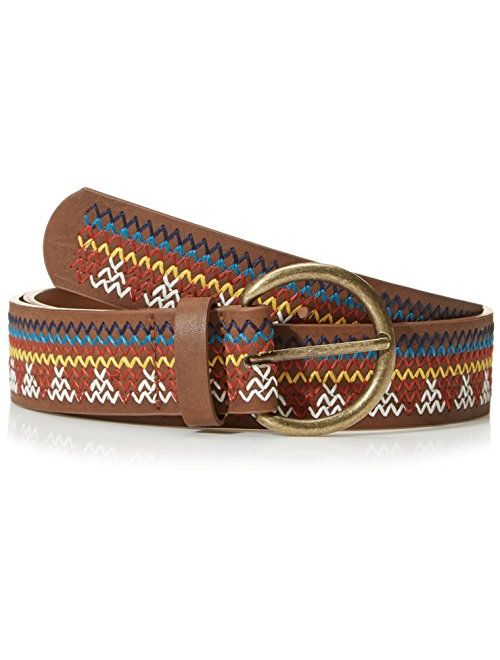 Beautiful Nomad Women's Bohemian Embroidery Braided Casual PU Leather Belt