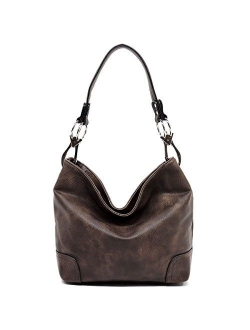 Vegan Faux Leather Bucket Shoulder Handbag Classic Purse