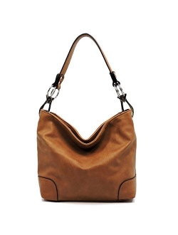 Vegan Faux Leather Bucket Shoulder Handbag Classic Purse