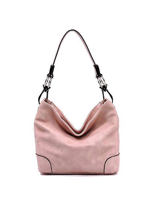 Vegan Faux Leather Bucket Shoulder Handbag Classic Purse