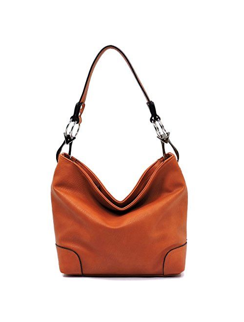 Vegan Faux Leather Bucket Shoulder Handbag Classic Purse